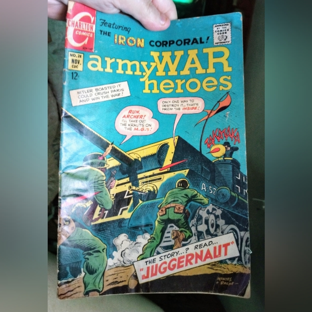 Vintage 1968 Army War Heroes Comic Book